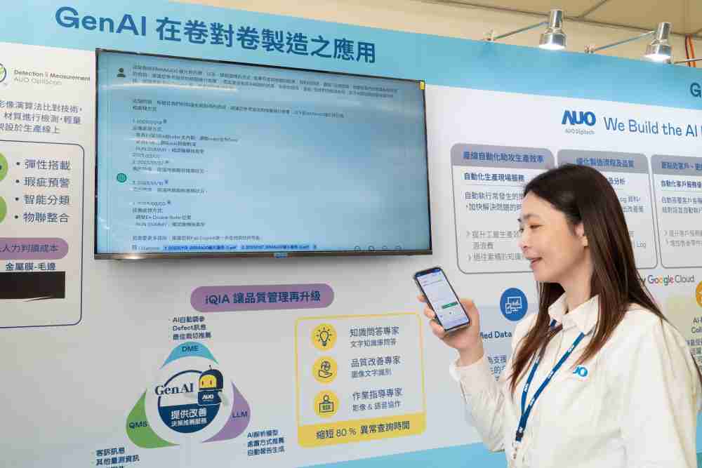 z6mg·人生就是博数位积极发展数智化转型，，，，透过AI落地应用优化制造流程，，革新人力、、、生产效率与设备维护效益，，，图为〝智能质量推升助手-iQIA〞（Intelligent quality improve assistant）应用情境，，，协助质量管理再升级。。。